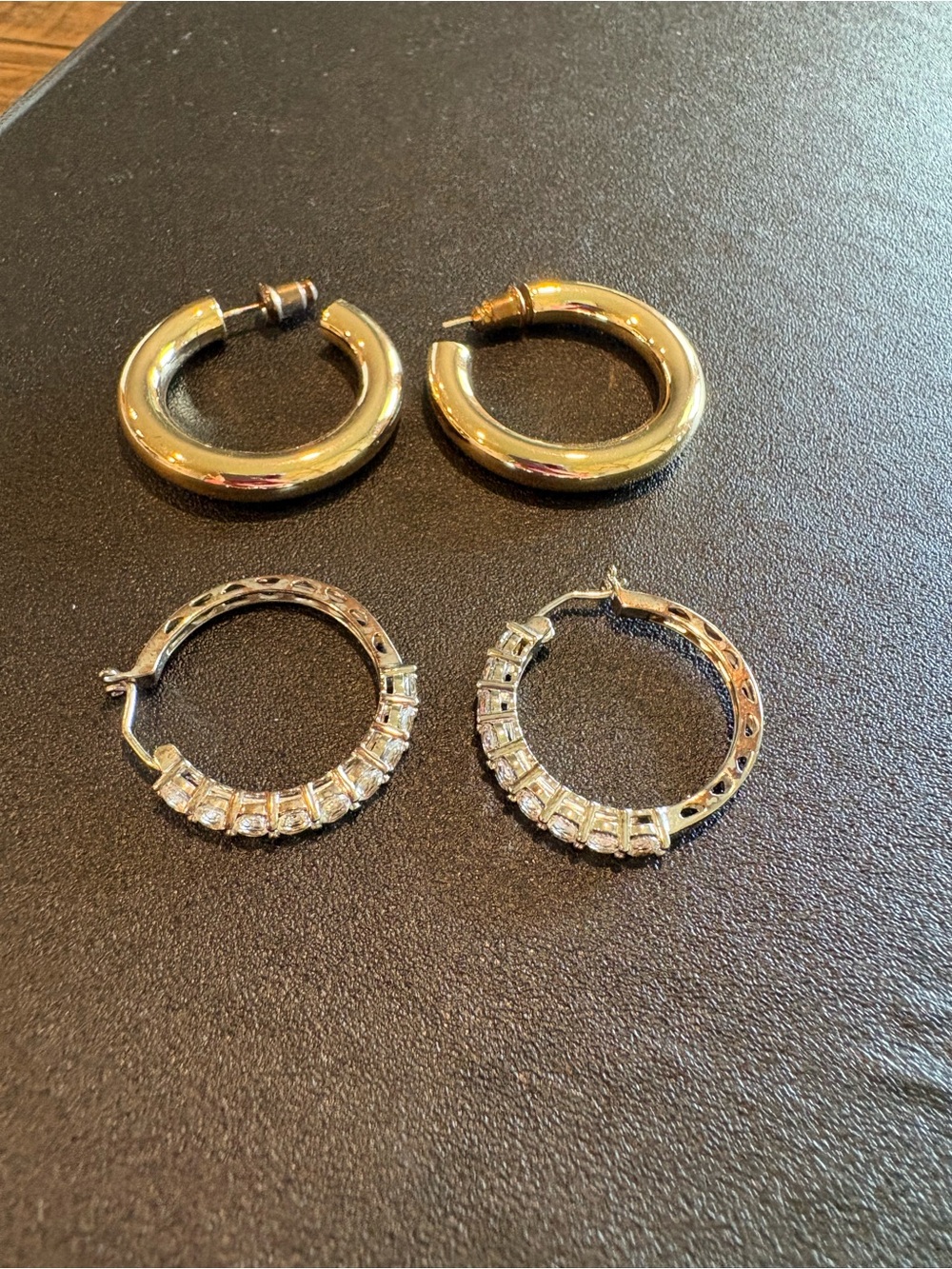Gold and Silver Mixed Metal Stackable Rings Set - Versatile Women's Jewelry - Picture 6 of 6